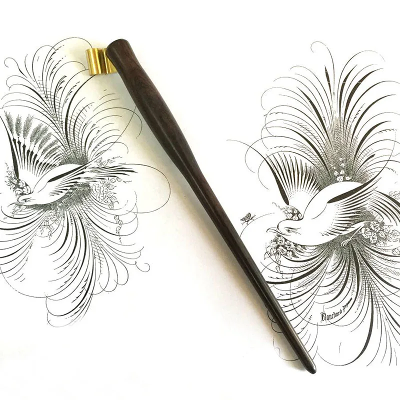 

10 pieces for a lot High Quality English Calligraphy Copperplate Oblique Dip Pen Holder Handmade European Vintage Dip Pen