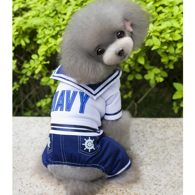 School Syle Dog Uniforms Skirt Spring Summer Four Leg Pants Clothes