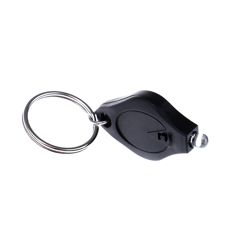 Mini Keychain Squeeze Light Micro LED Flashlight Torch Outdoor Camping Emergency Key Ring Light Plastic