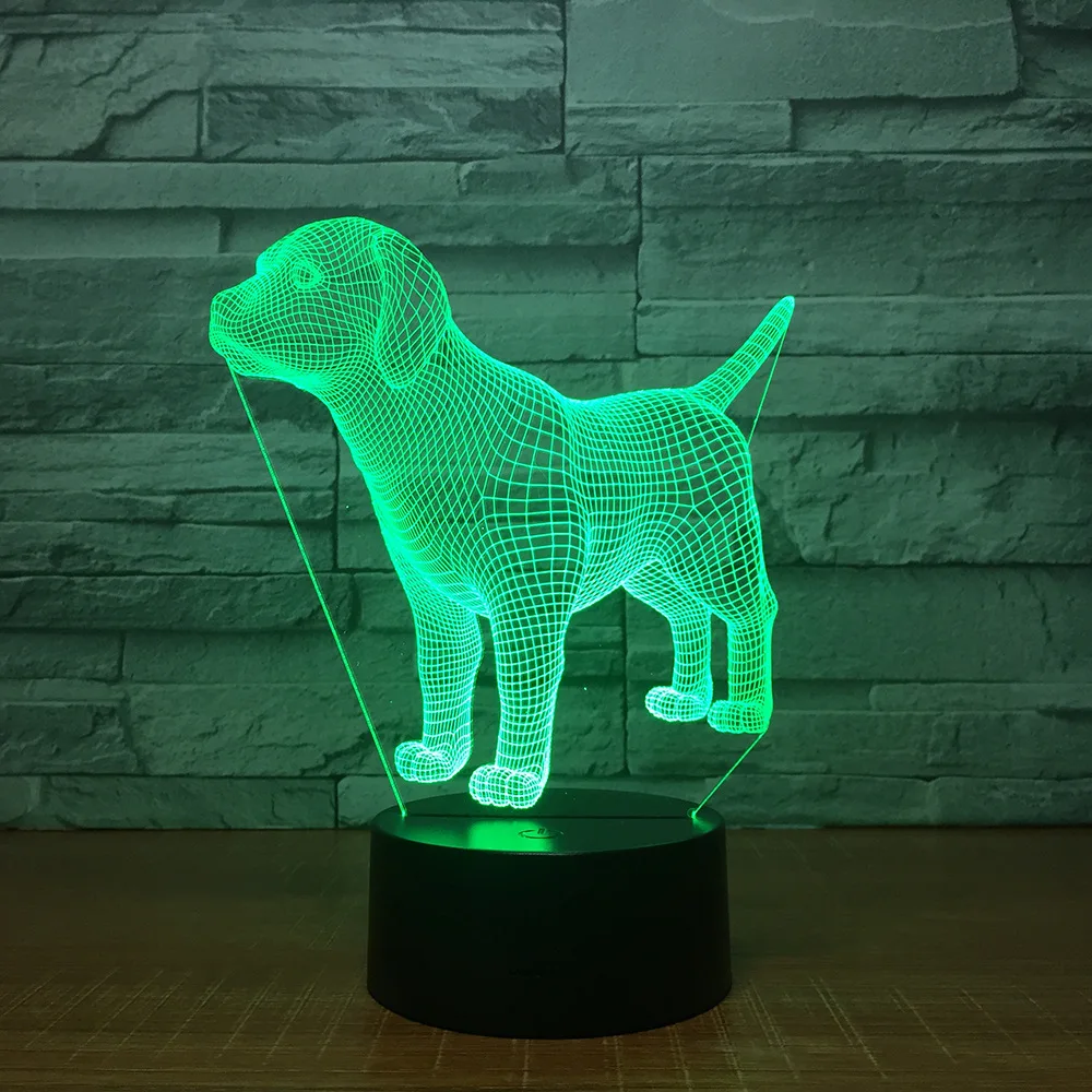 3D Nightlight Children's Day Gift LED Pet Dog 7-color USB Table Lamp 1412 3D Nightlight Children's Day Gift LED Pet Dog 7-color USB Table Lamp 1412