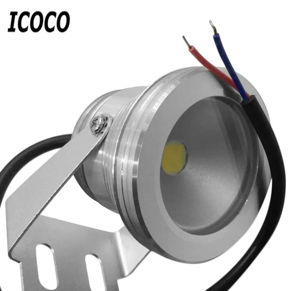 ICOCO 1 шт. 10 Вт 12 в подводный прожектор Открытый водонепроницаемый IP68 яркий