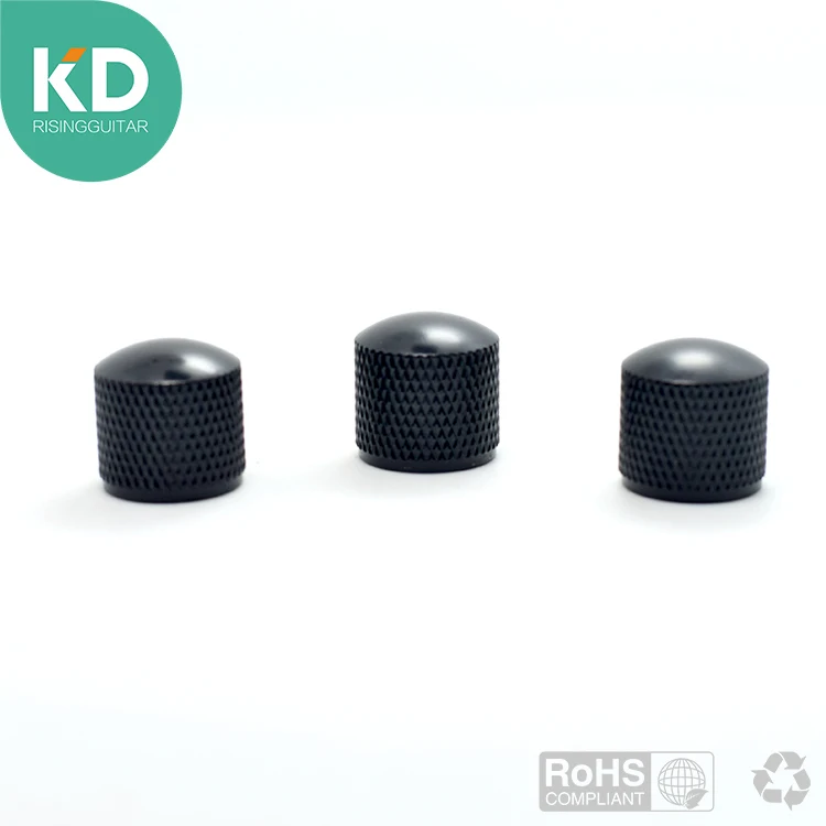 3 PC per pack black metal Guitar and Bass knob volume knob tone knob