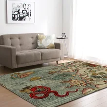 Салон 3D принт с геометрическим узором ковры для гостиной большой площади ковры для спальни против скольжения напольный ковер для дома