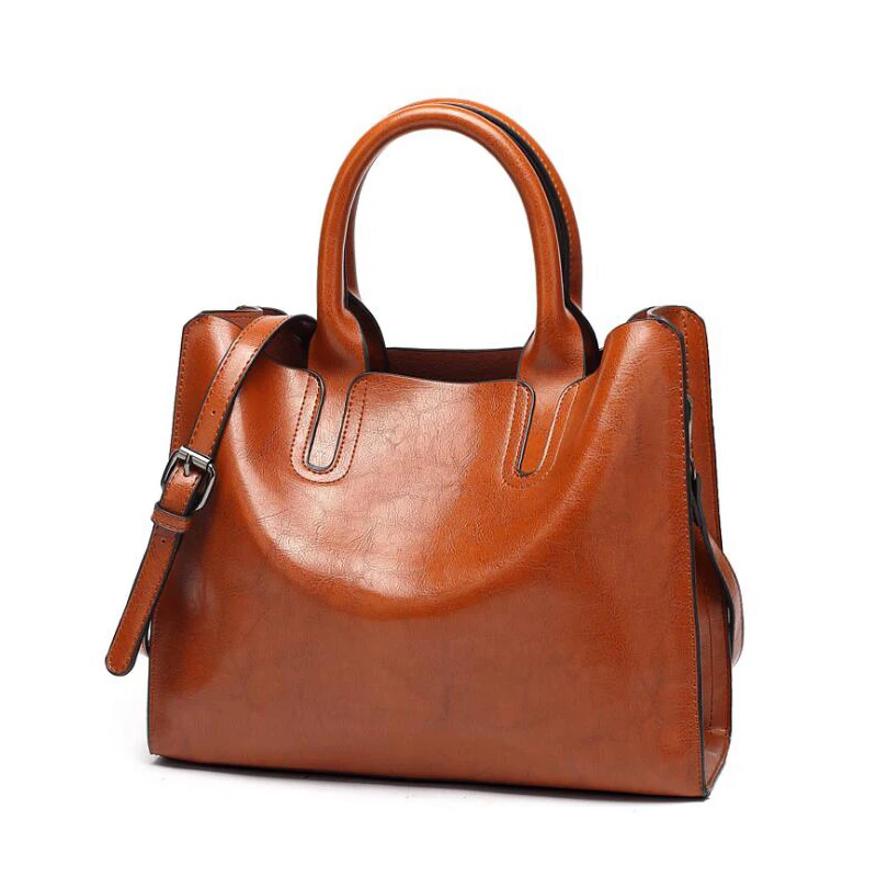 

Leather large ladies bag high quality casual handbags suitcase tote bag shoulder bag ladies large capacity Mummy bag