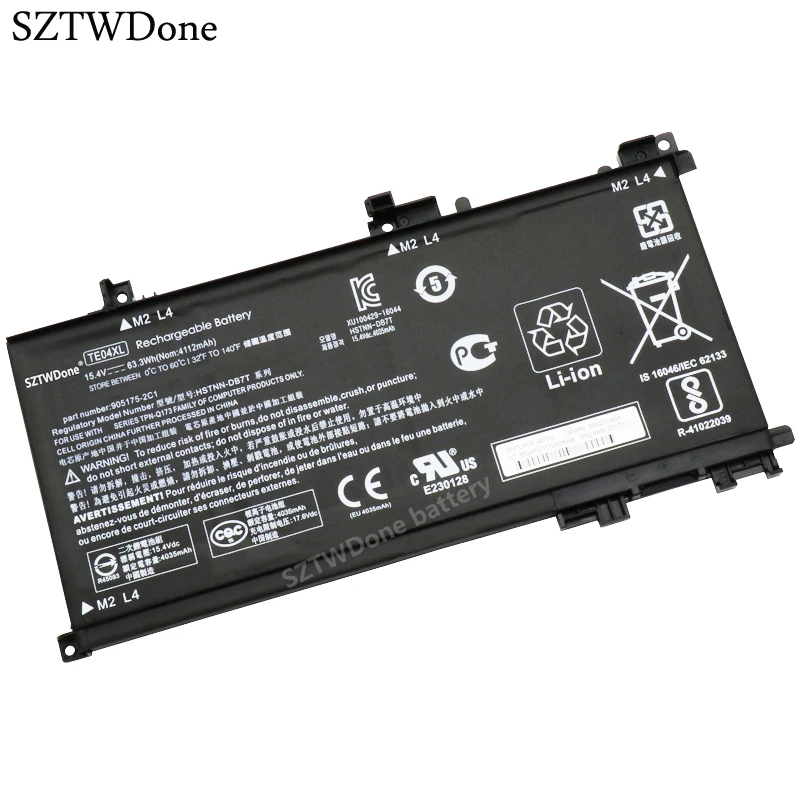 SZTWDone TE04XL ноутбук Батарея для HP двумя способами Женские 15 ax200 ax210TX ax235nd ax202na TPN Q173 HSTNN