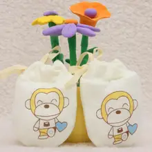 Новые Мультяшные детские варежки для маленьких мальчиков и девочек с защитой от царапин, милые вязаные крючком мягкие толстые перчатки для новорожденных, Детские аксессуары#5