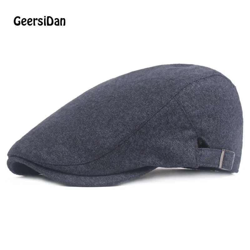 

GEERSIDAN 2018 Top qualiy winter solid Beret Cap For men women Red Spring Peaked Caps Keep warm Unisex Beret Hats Casquette Cap