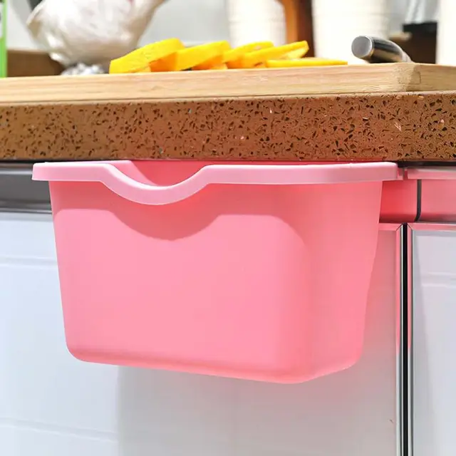 Cheap Plastic storage box Hanging trash rack Kitchen Cabinet Door Trash Rack Style Storage Garbage Boxs 2JU29