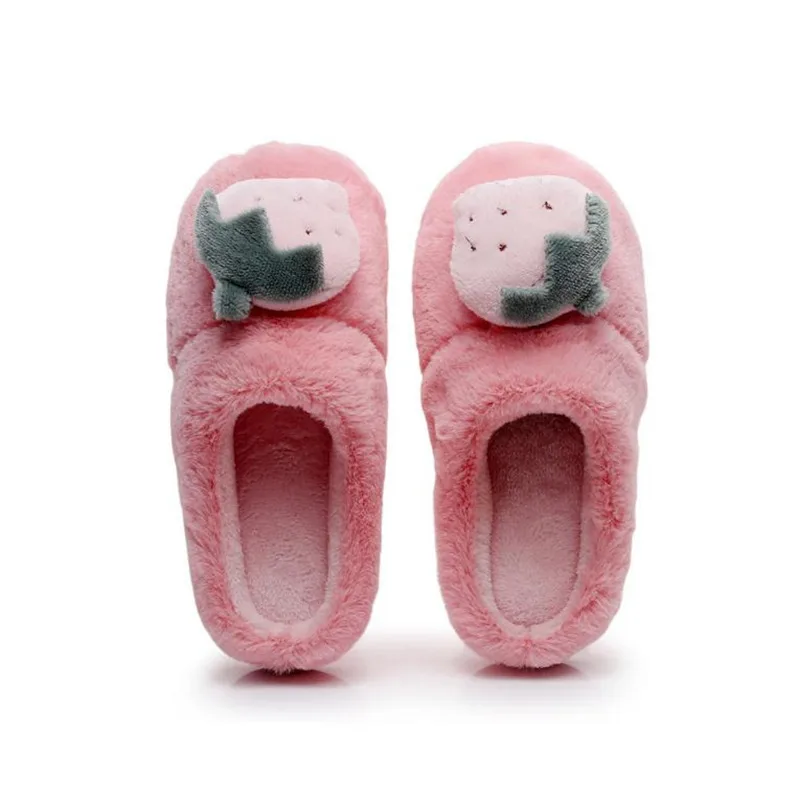 

Women Indoor Slippers Warm Plush Cartoon Fruit Autumn Winter Shoes Woman House Floor Slides Ladies Home Cotton Slippers SH071502