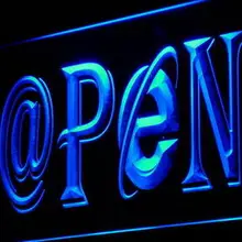 I863 Интернет-магазин кафе бар Декор неоновый свет вывеска вкл/выкл Swtich 20+ цвета 5 размеров