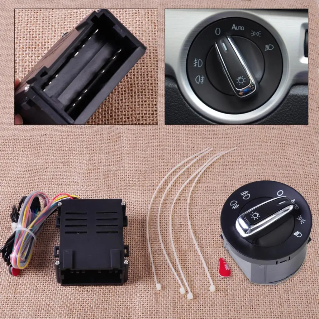 

CITALL 5ND941431B New Auto Headlight Sensor Module Headlamp Switch Control for VW Golf Jetta 1998 1999 2000 2001 2002 2003 2004
