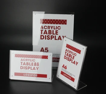 

5-pack 90*60mm Magnetic Tag Sign Holder Name Card Display Stand Acrylic Table Desk Label Holder Stand Advertising Price Talker