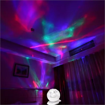 

Night Lamp Projector Music Player 8 Lights Modes 3.5 Audio Connector Mini Amplifier Speaker Creative Design USB 5V