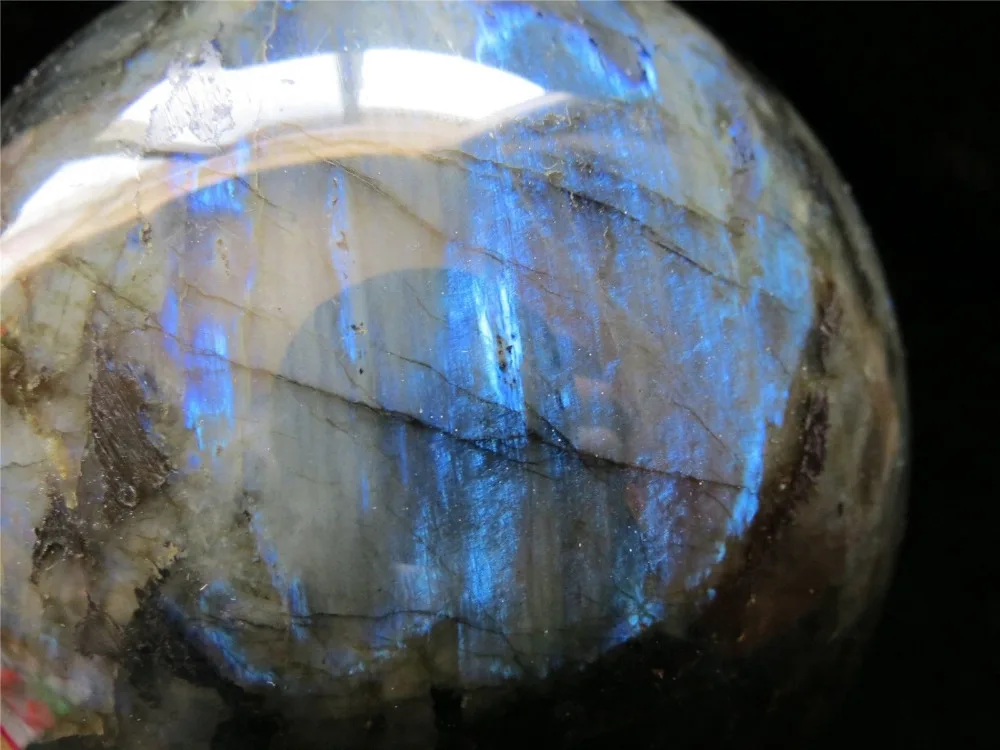 ZSR A j00880 fire blue rainbow labradorite natural quartz crystal sphere ball | Дом и сад