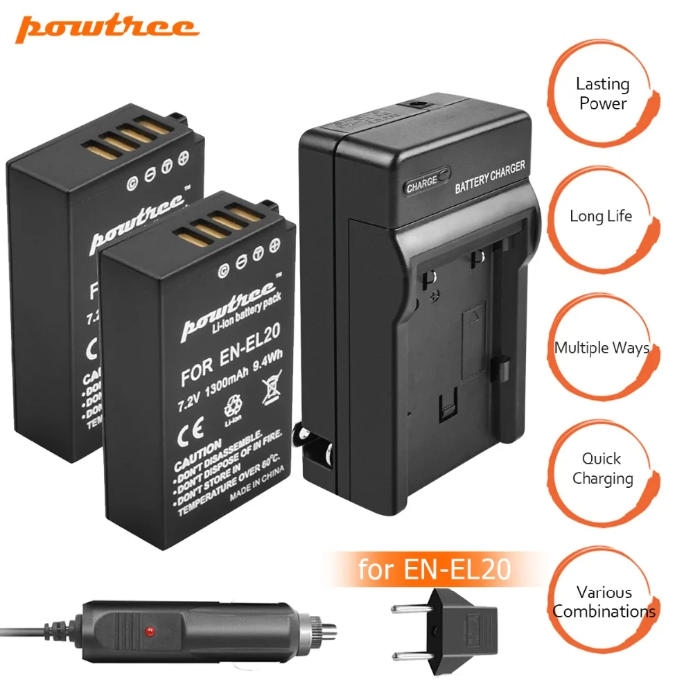 2packs En El Enel En El Battery 7 2v 1300mah Battery Charger Car Charger For Nikon 1 J1 J2 J3 S1 Free Drop Camera L15 In Digital Batteries From Consumer Electronics On Aliexpress