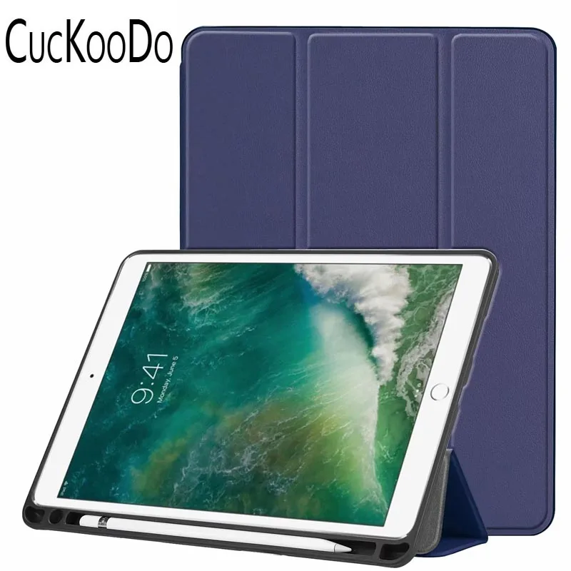 200 шт./лот для iPad Air 3 10,5 "2019 Мягкие гибкие Прорезиненные Trifold Smart Case (3rd Gen) 10,5" 2019