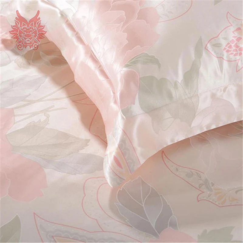 Home-textile-Luxury-pink-floral-print-19mm-100-silk-bedding-sets-duvet-cover-pillowcase-bedding-sheet (1)