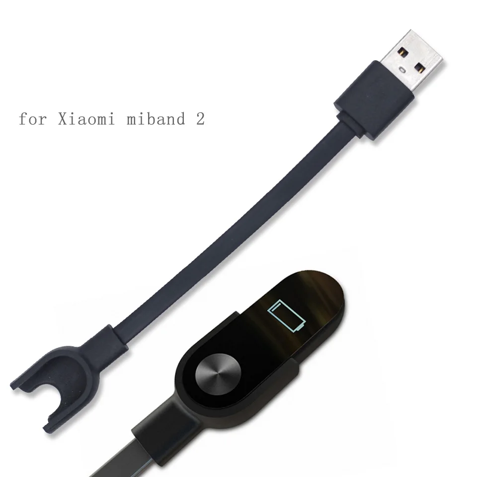 Kitechildhood Cable Cargador para Xiaomi Mi Band 2 Miband 2 Smart Wristband Bracelet Charger Color Negro 