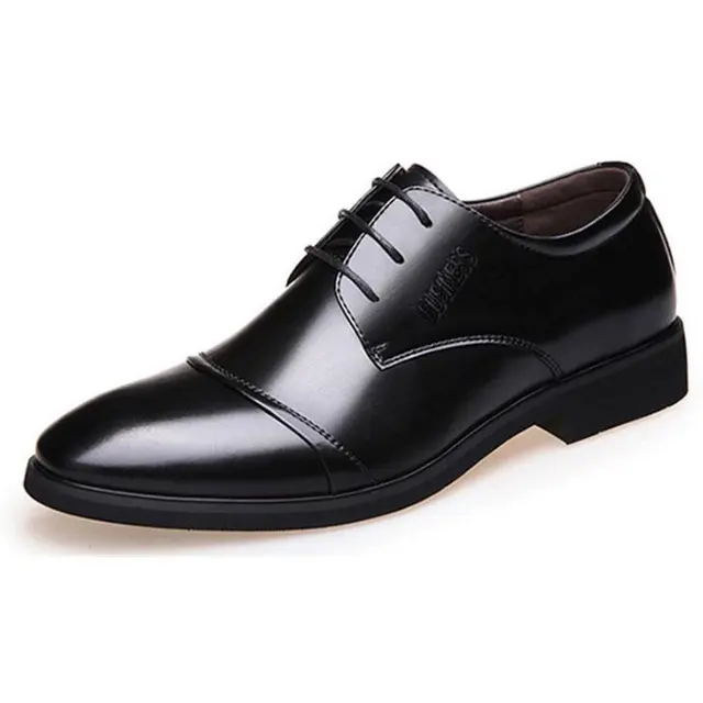 QWEDF 2019 New mature men dress leather shoes Fashion Men Wedding Dress ...