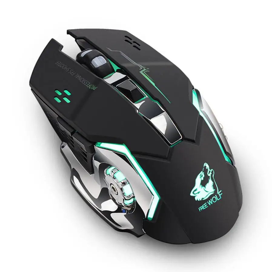 Binmer New 2.4GHz Wireless Mouse Rechargeable Silent USB Optical
