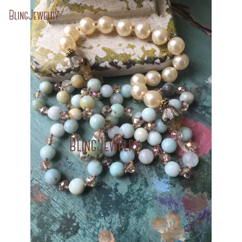 20180926-NM18287-shabby boho glam classic sophisticated style unique accessory bohemian glam hand knot stone glass pearls long necklace_4