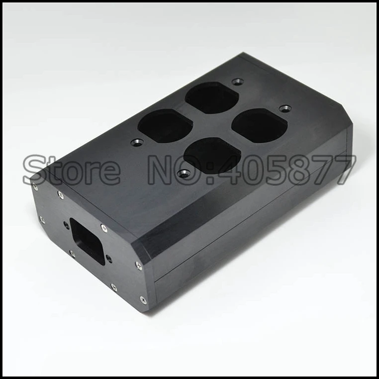 US AC Power Supply Distributor Aluminum 4 Outlet Box Audio ...