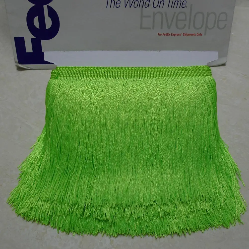 lime green fringe dress