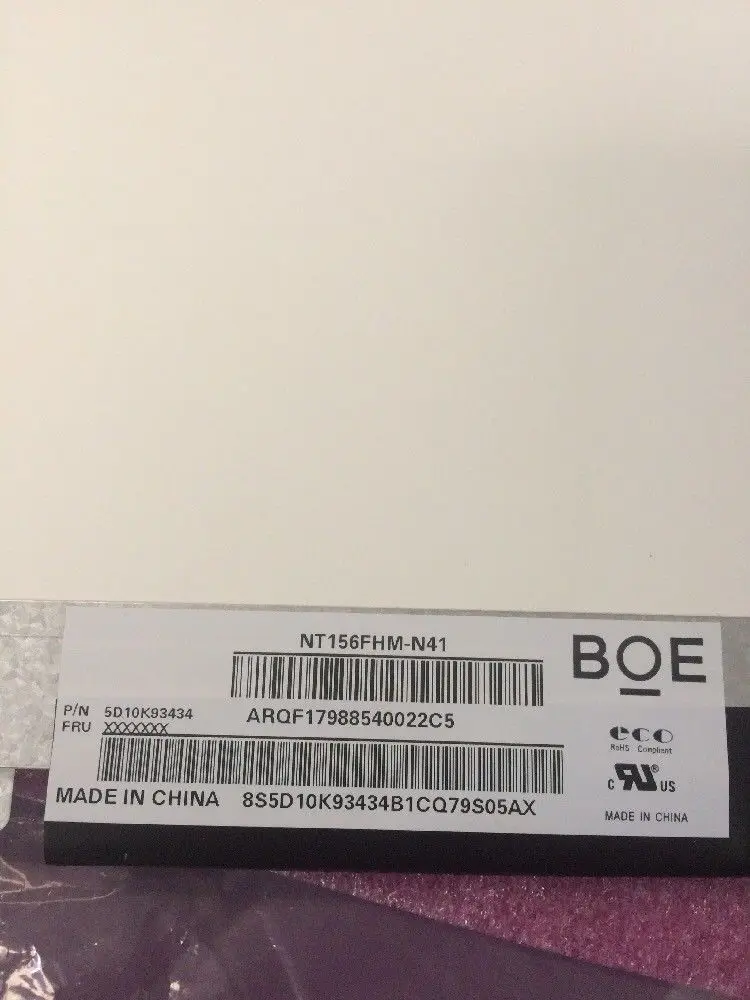 

For Boe NT156FHM-N41 NT156FHM N41 LED Screen LCD Display Matrix for Laptop 15.6" 30Pin FHD 1920X1080 Matte Replacement