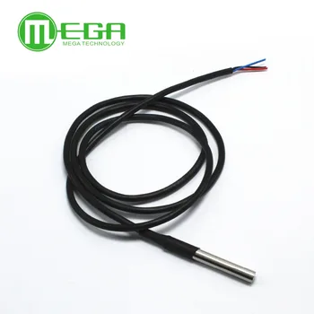 

5PCS Waterproof 18B20 temperature probe temperature sensor Stainless steel package 100cm wireDS18B20