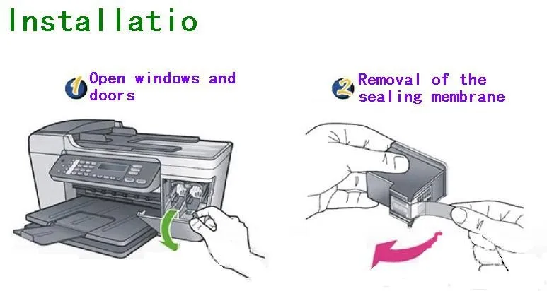 2PK пополнен чернильный картридж для hp 21 22 OfficeJet J3650 J3680 5610 5610 в 5610xi PSC 1408 1410 1410 1415 в 1410xi принтера