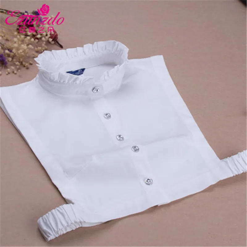 Yizunzhiduo 2018 الشتاء قميص طوق الكورية نمط انفصال الياقات وهمية النساء الملابس والاكسسوارات كل مباراة طوق كاذبة a65