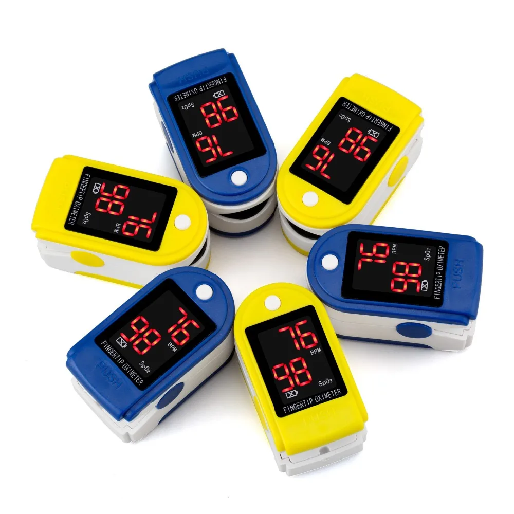Digital Fingertip Pulse Oximeter for Pulse Rate and Blood Oxygen Saturation Measurement