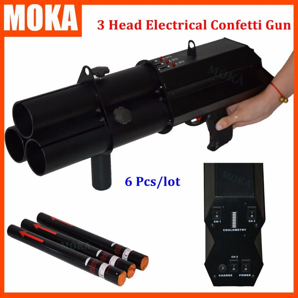 Buy 6 pcs/lot Triple Shot confetti machine confetti