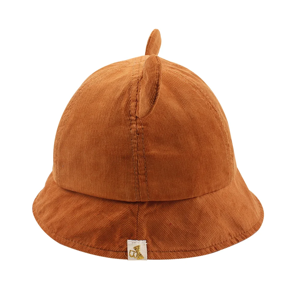 Fashion Baby Bucket Hat For Girls Cute Bear Ears Hat Toddler Kids Hat Caps Cotton Boys Girls Sun Cap Autumn Baby Girls Clothing (15)