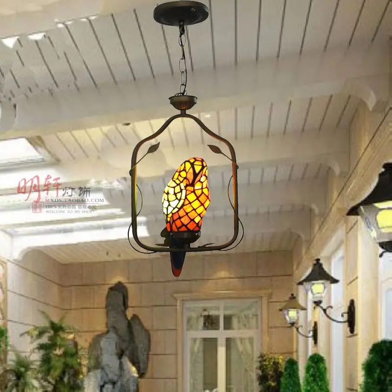 

Tiffany art pendant lamp art pendant lamp study balcony casual dining room ceiling lamp