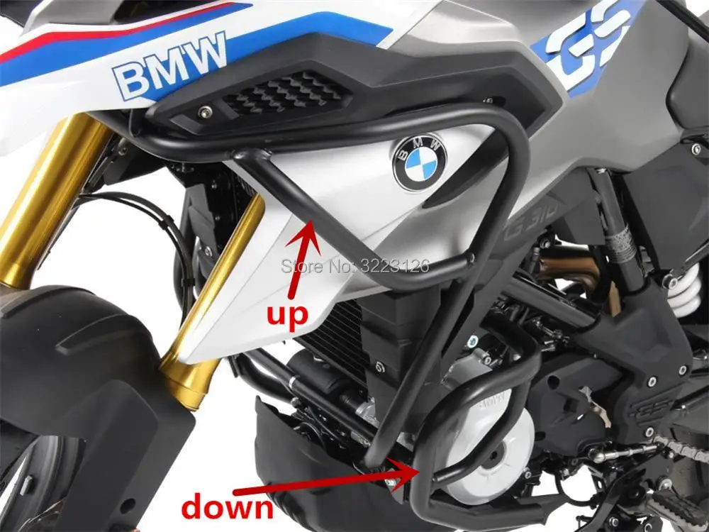 

Motorcycle Tank Protector Highway Upper Crash Bar Engine Guard Frame Protector Bumper For BMW G310 GS G310GS 2017 2018