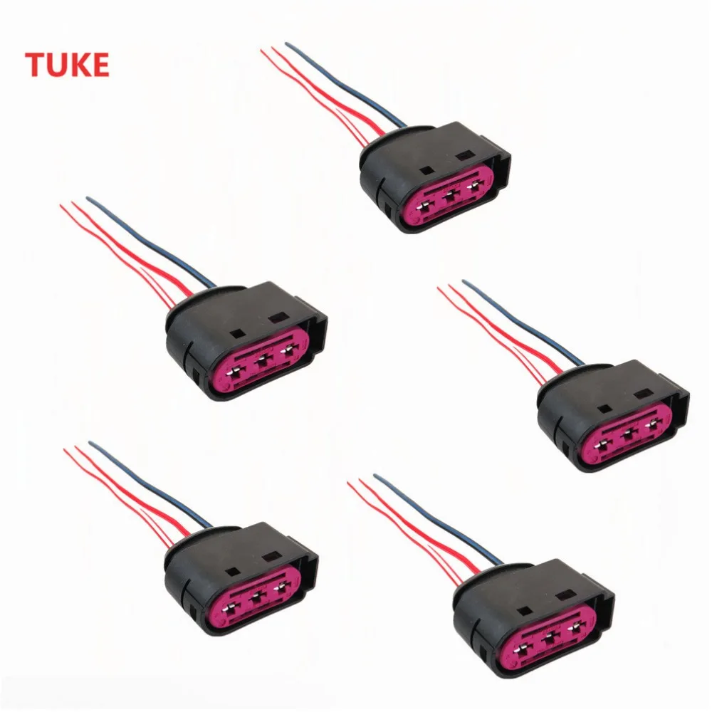 TUKE 5 Pcs Fuse Box Connector 3 Pin Plug Cable Adapter For VW Beetle Bora Jetta MK4 Golf MK4 A3 TT 1J0937773 1J0 937 773-in Fuses from Automobiles ...