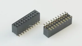 

10pcs 2x10 P 20 pin 1.27mm Pitch Pin Header Female dual row SMT straight Surface Mount PCB Rohs Lead free