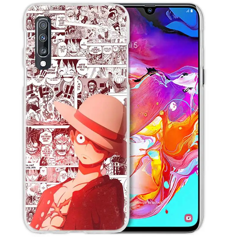 Цельный чехол Comie для samsung Galaxy A50 A70 A20e A40 A30 A20 A10 A8 A6 Plus A9 A7 жесткий прозрачный чехол для телефона из поликарбоната - Цвет: 01