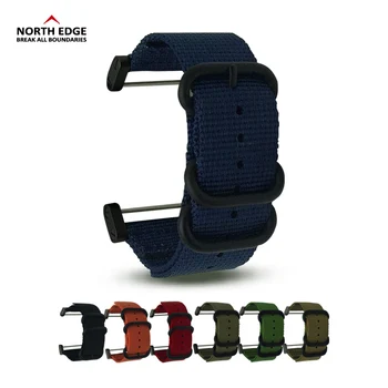 

Watch band 24mm Width Military color outdoors watch strap replaced Nylon with Connector linker for RangeRidgeAltay North Edge