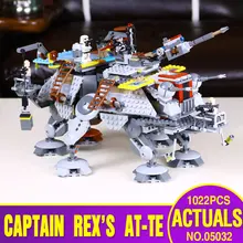 LEPIN 05032 740pcs Star Wars Captain Rex’s AT-TE 75157 Building Blocks Compatible with Star Wars Toy Boys Toys Gift legoe
