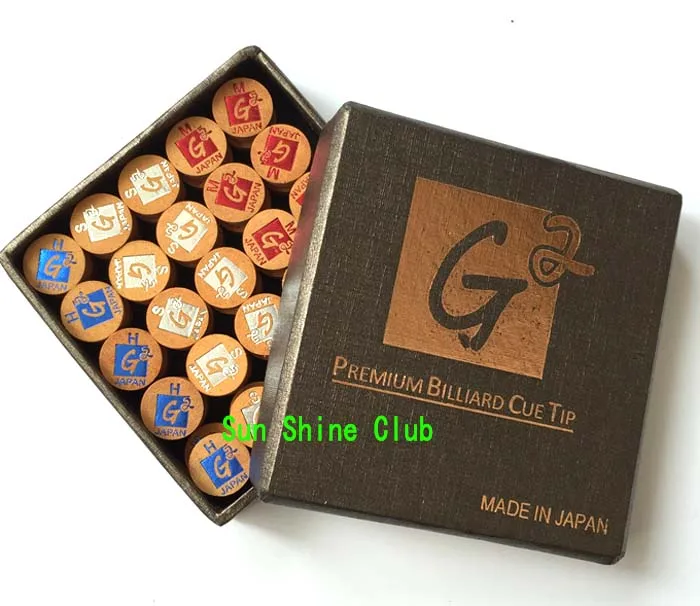 50 개/몫 최고 등급 11mm G2 프리미엄 당구 풀 큐 팁 전문 가죽 팁 S/M/H 원래 팁