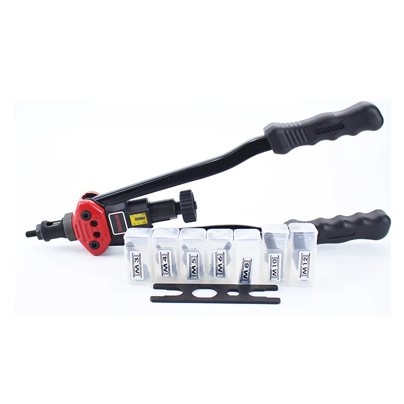 Ручная штора yousiling 16 "(400 мм) M3/M4/M5/M6/M8/M10/M12 инструмент для клепки рук с пластиковым
