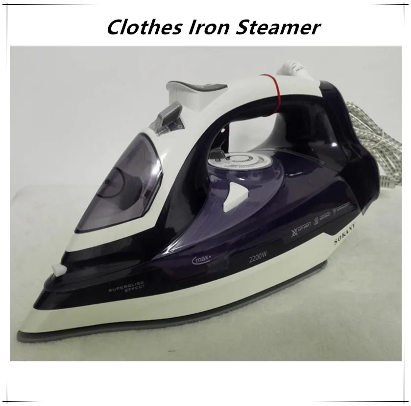 2200W Household Steam Iron for Clothes Ceramic Selfcleaning Steamer
