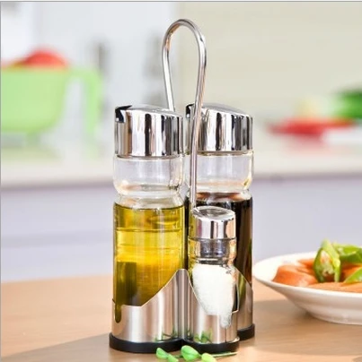 

3pcs/Set Europe Style Stainless Steel Glass Caster Dinner Table Accessories Pepper Vinegar Bottle Free Shipping