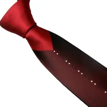 Lammulin Для мужчин костюм Галстуки Дизайн красный Узел Контрастность темно-красный с серебряной/черная линия контраст полосатый галстук узкий галстук 6 см