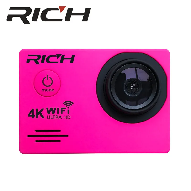 RICH J550R Спортивная камера s 4K 2 7 K 1080P Экшн 16MP WiFi 30M Водонепроницаемая 2.0LCD Full HD DVR 170