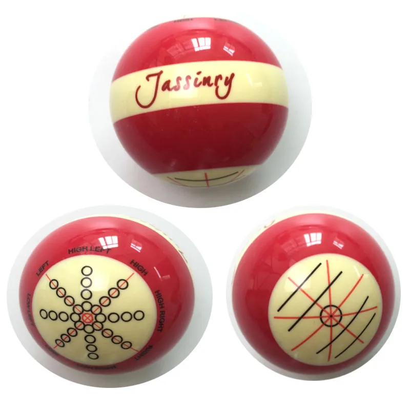 2017 New Jassinry Red Billiard Training ball 1pc Professional Design Pool game 5.72cm CUE balls for billiards Coach Bola balls