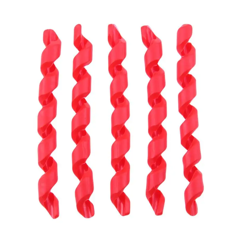 5 шт./лот Велосипедный тормозной кабель спиральный винт рукав корпус протектор резиновая Антифрикционная велосипедная Рама защита велосипедная линия труба обёрточная бумага - Цвет: Красный