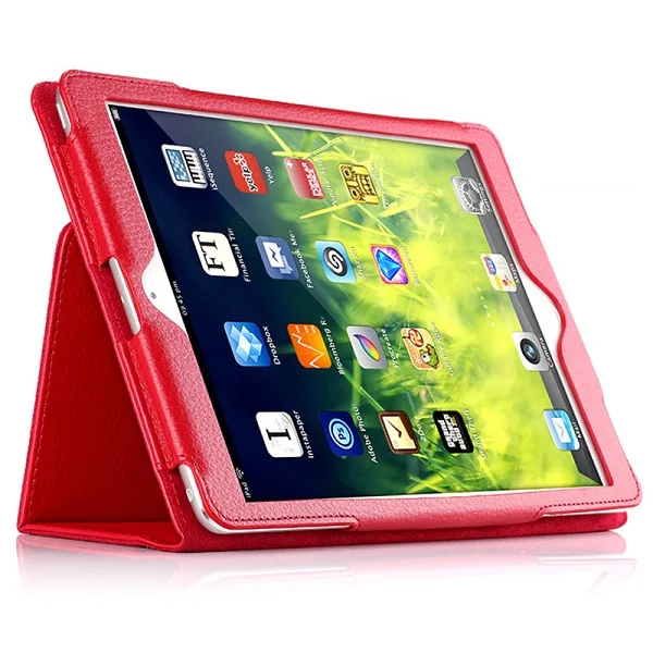 Роскошная корона 9,7 ''чехол для планшета iPad 2 iPad 3 iPad 4 чехол Смарт Магнитный стенд PU A1430 A1459 чехол для iPad 2 Чехол подставка - Цвет: Kickstand Red